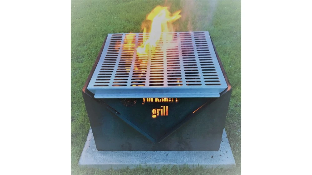 Yorkshire Grill Outdoor Fireplace & BBQ With Log Sling 4 Yorkshire Grill Outdoor Fireplace & BBQ With Log Sling - Image 2