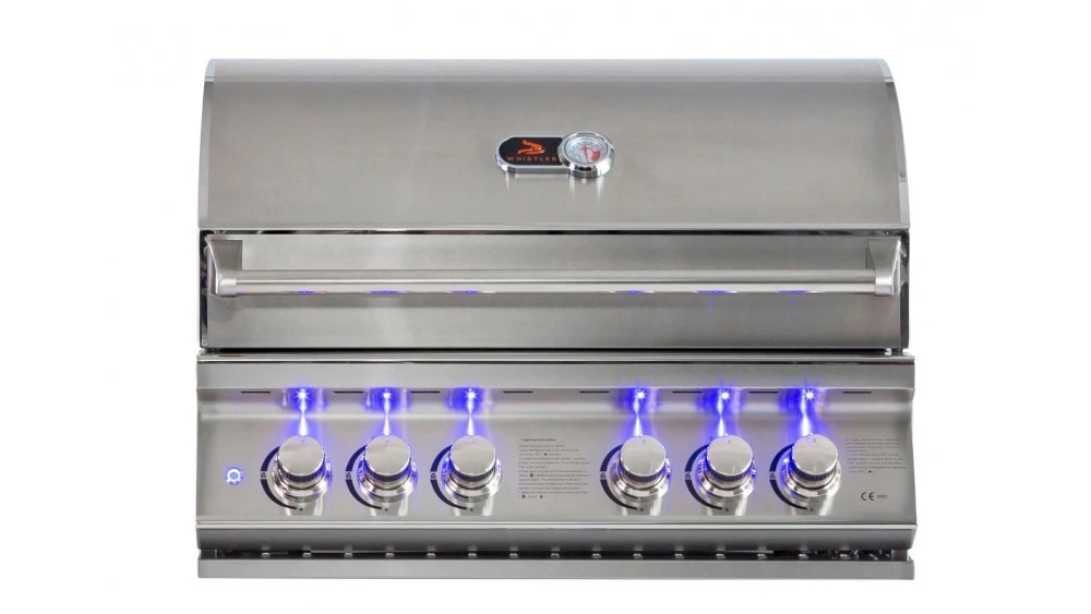 Whistler Grills - Burford 4 Built In Gas BBQ - Free Cover & Rotisserie 3 Whistler Grills - Burford 4 Built In Gas BBQ - Free Cover & Rotisserie