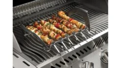 Napoleon Pizza Wheel With Skewers And Rack - 70002 7 Napoleon Pizza Wheel With Skewers And Rack - 70002 -Barbeque Series Shop 70002 skewers in use napoleon grills 1000x563 1