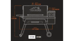 Traeger - Timberline D2 1300 Pellet BBQ - Free Cover -Barbeque Series Shop Exterior20Dimensions 1000x563 1