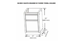 Napoleon Oasis 400 - PRO825 - Island Gas BBQ - Free Rotisserie -Barbeque Series Shop IM WDC20WASTE20DRAWER20W20PAPER20TOWEL20HOLDER 1000x563 1