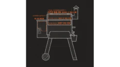 Traeger - Pro 22 Pellet BBQ - Free Cover & Folding Front Shelf 12 Traeger - Pro 22 Pellet BBQ - Free Cover & Folding Front Shelf -Barbeque Series Shop Interior20Dimensions 1000x563 2