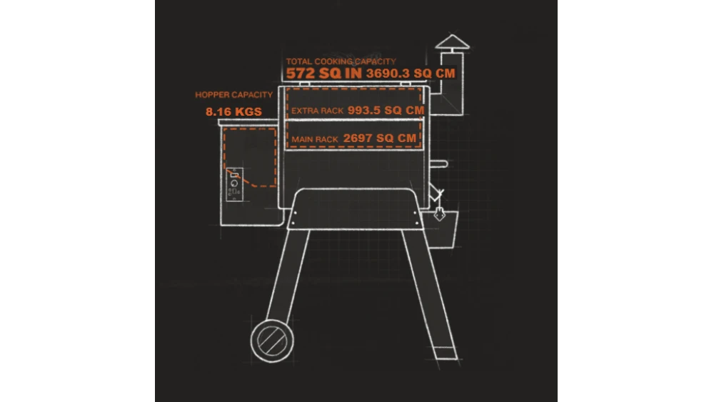 Traeger - Pro 22 Pellet BBQ - Free Cover & Folding Front Shelf 7 Traeger - Pro 22 Pellet BBQ - Free Cover & Folding Front Shelf - Image 5