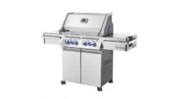 Napoleon Prestige PRO500RSIBNSS-3-GB Natural Gas BBQ - Free Rotisserie And Cover -Barbeque Series Shop PRO500 1 RSIB Angle Closed Lights On napoleon 1000x563 1