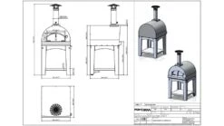 Fontana - Margherita Wood Pizza Oven With Trolley - Rosso -Barbeque Series Shop margherita20trolley20wood20rosso202 1000x563 1