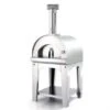 Fontana - Margherita Wood Pizza Oven With Trolley - Stainless Steel -Barbeque Series Shop margherita20trolley20wood20stainless20steel 1000x563 1