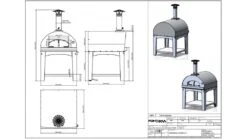 Fontana - Marinara Wood Pizza Oven With Trolley - Rosso -Barbeque Series Shop marinara20trolley20wood20rosso202 1000x563 1