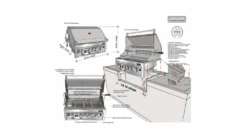 Sunstone Sun Series 4 Burner Built In Gas BBQ 12 Sunstone Sun Series 4 Burner Built In Gas BBQ -Barbeque Series Shop sun series 4 burner assembly 1 1000x563 1